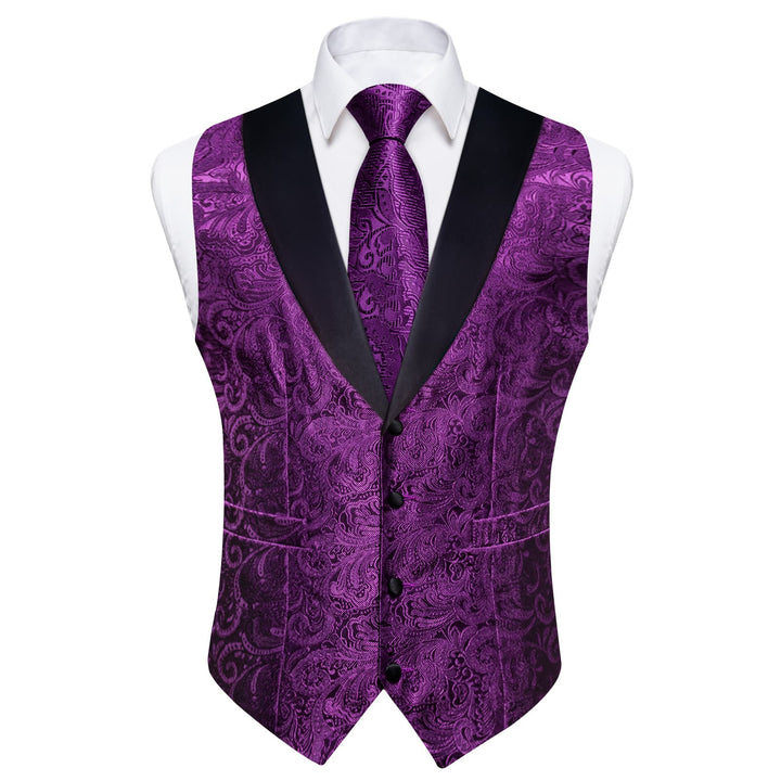 purple dress vest