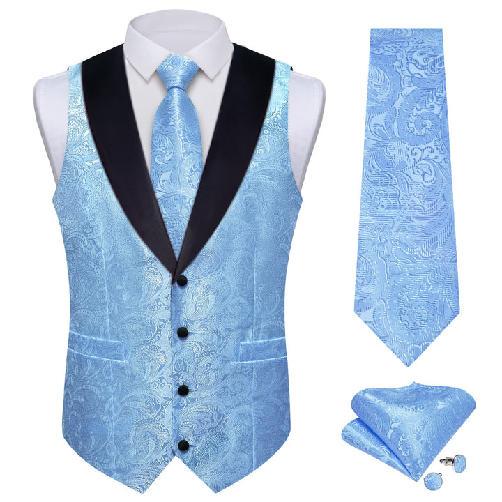 sky blue vest