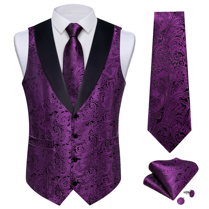 purple vest suit