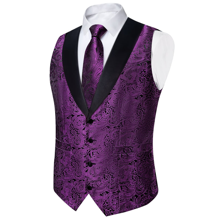 purple dress vest