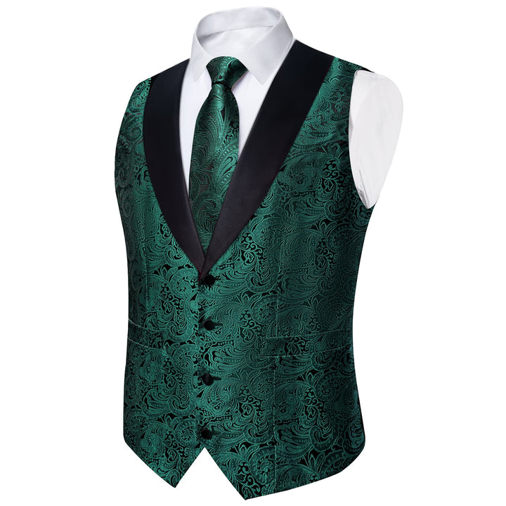 men's green vest