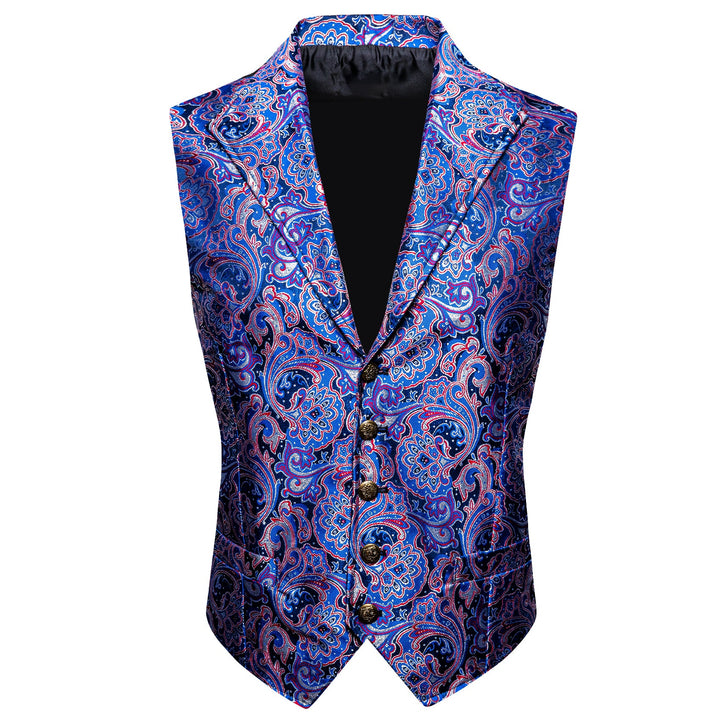 blue purple vest men