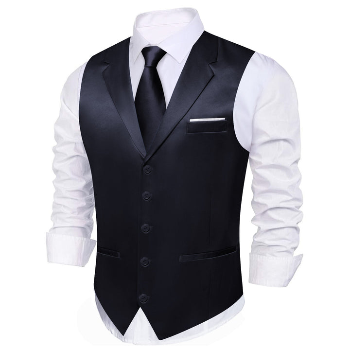 black mens suit tuxedo vests