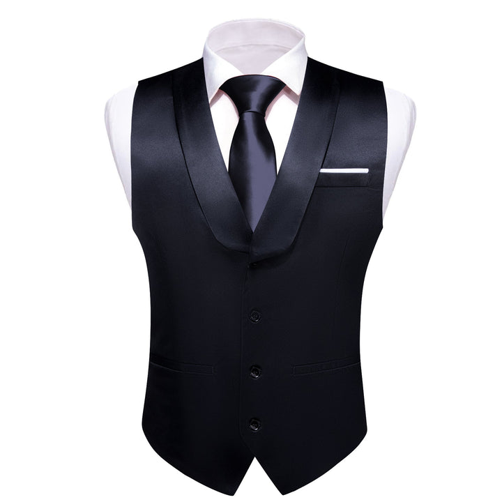 black tux vest