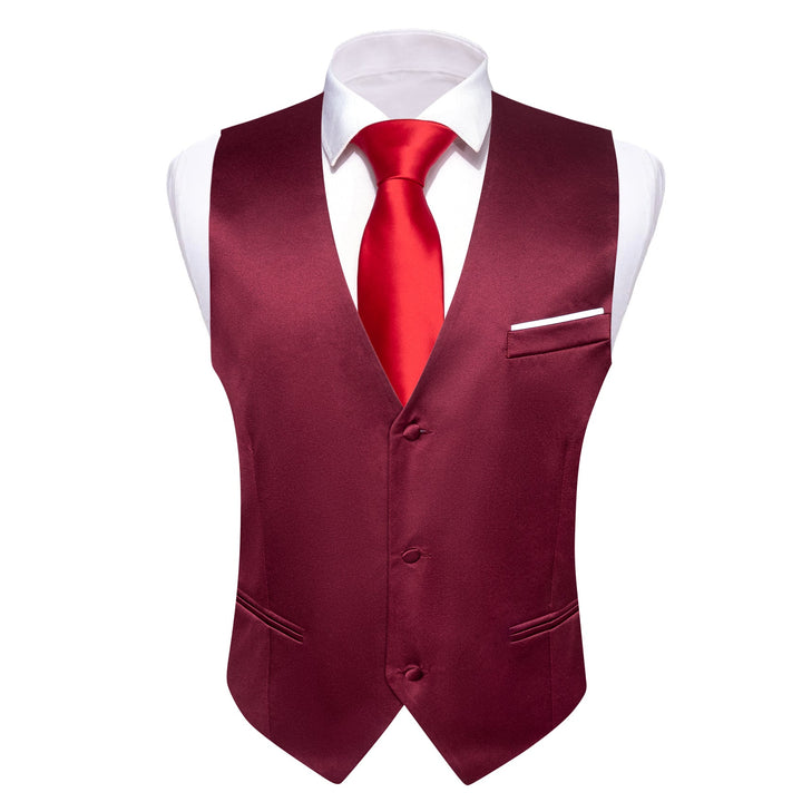 burgundy vest outfit