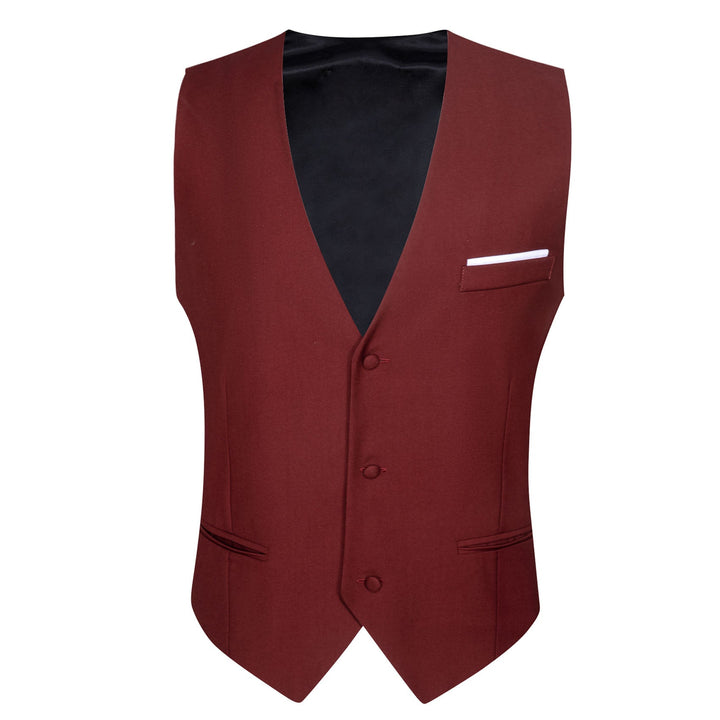 burgundy vests