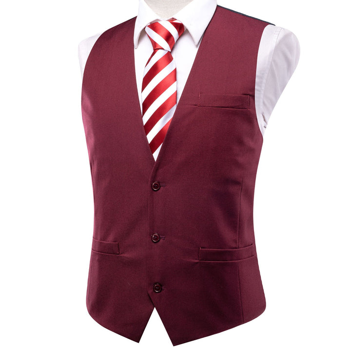 burgundy wedding vest