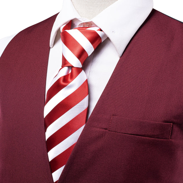 burgundy vest men 