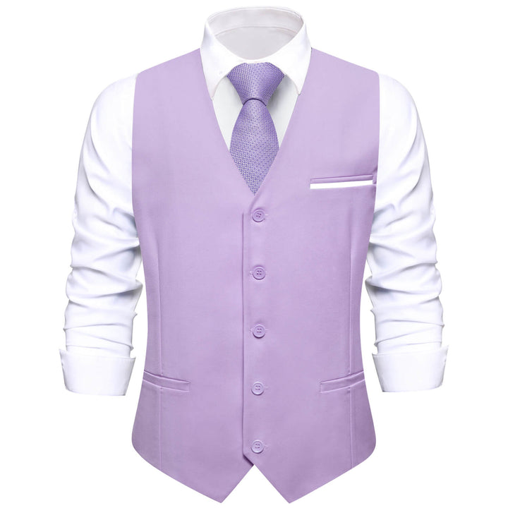 Thistle Purple Solid Silk Vest 