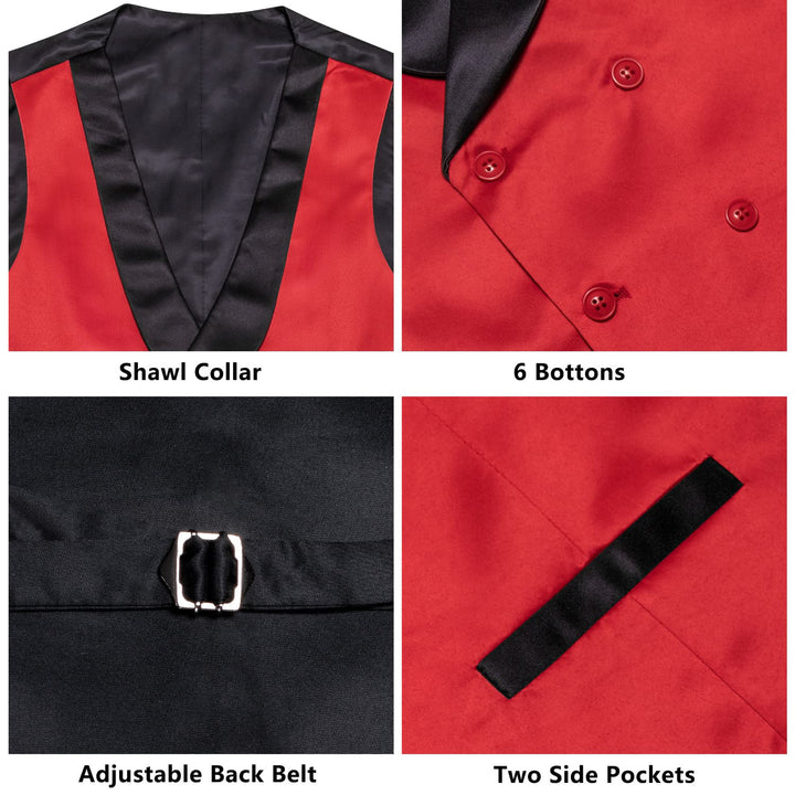 red mens vest