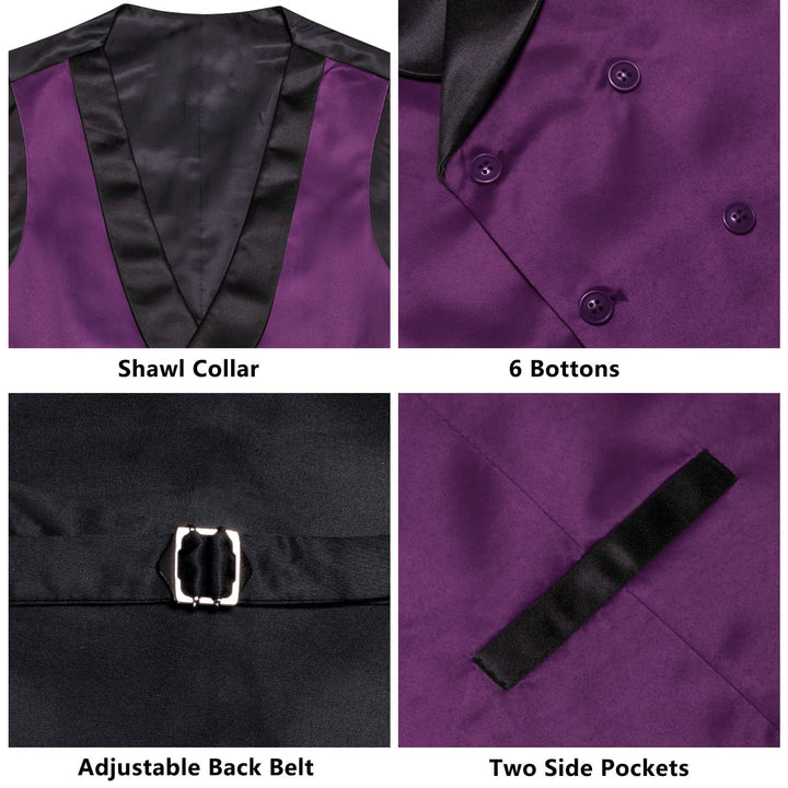 purple vest suit