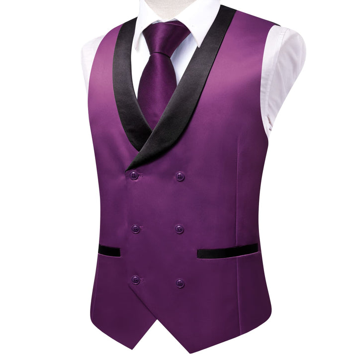 purple suit vest