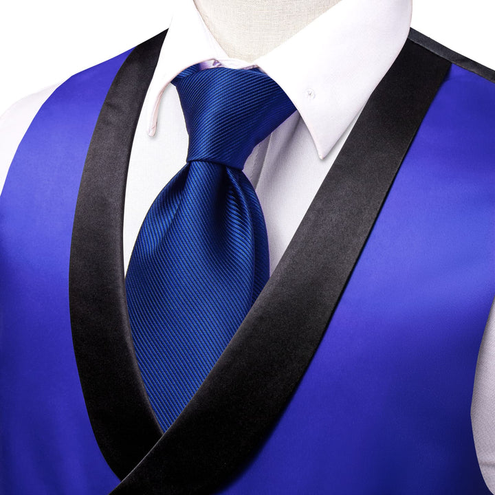 blue suit vest