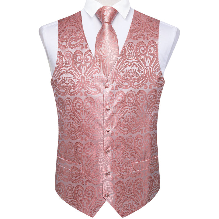 pink tuxedo suit vest