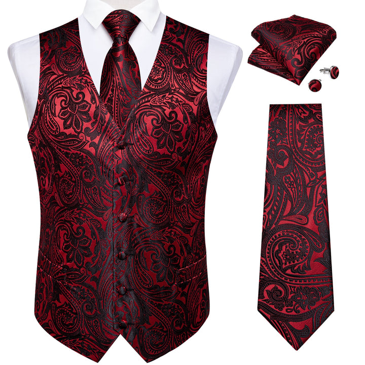 red paisley vest