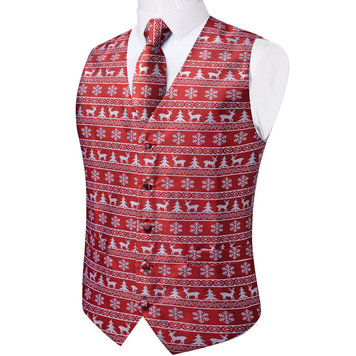 Christmas silk vest