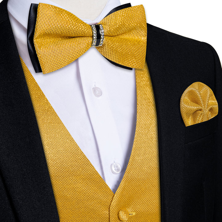 casual vest mens yellow waistcoat