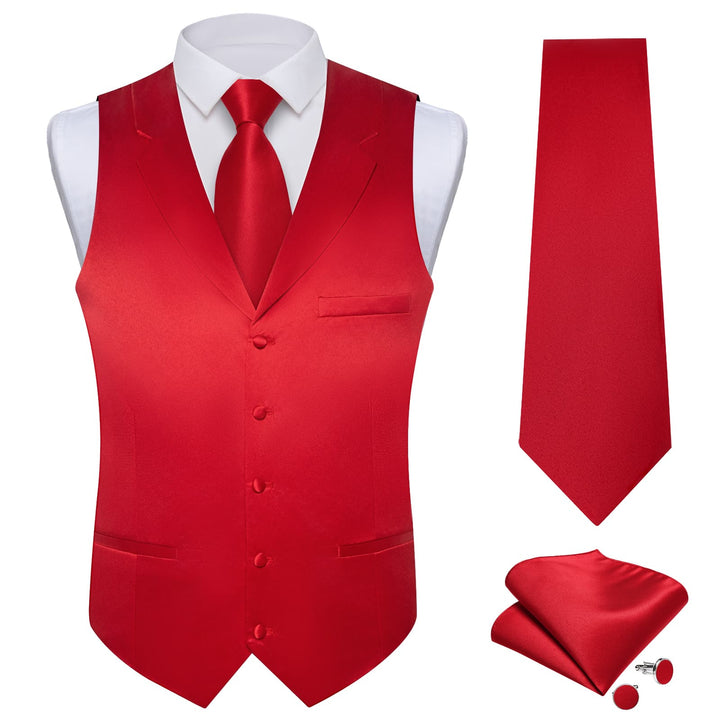 red tuxedo vest