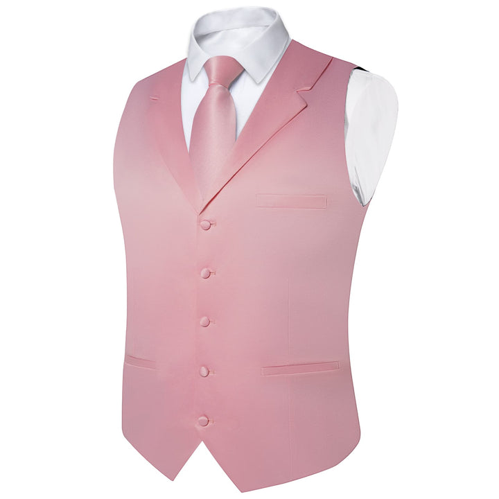 pink vest and tie