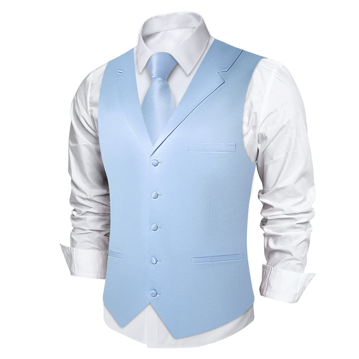 blue tuxedo vest