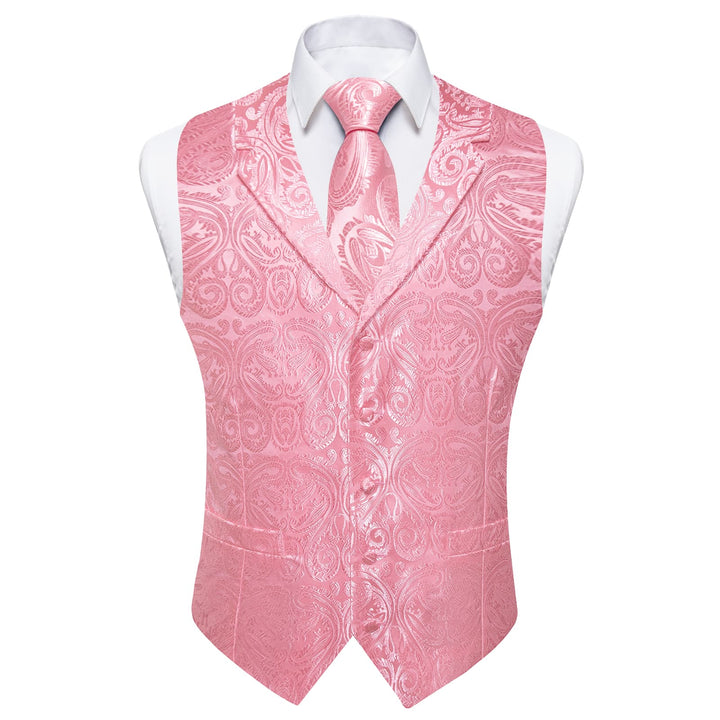 men's pink vest