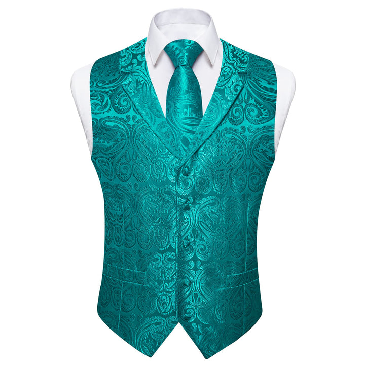 mens teal vest