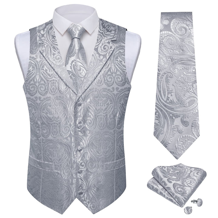 grey suit vest