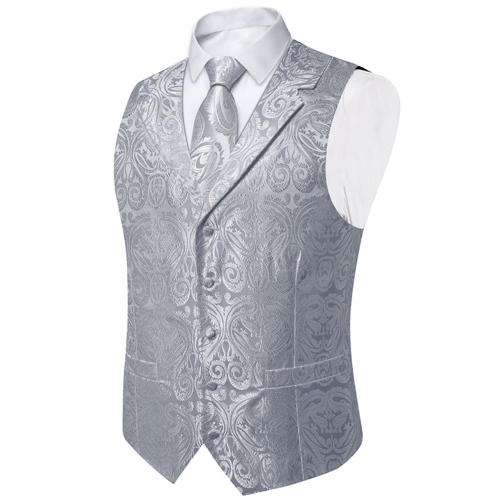 grey vest suit