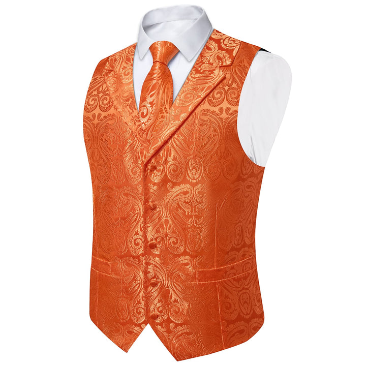 burnt orange vest mens