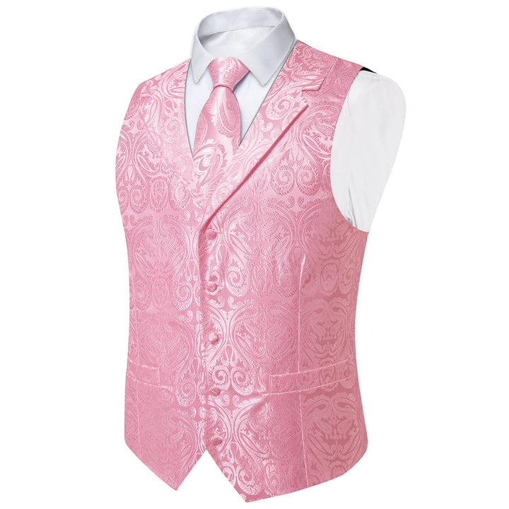 pink tuxedo vest