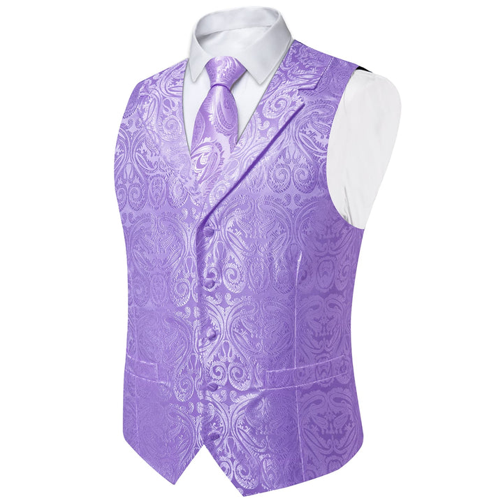 purple dress vest