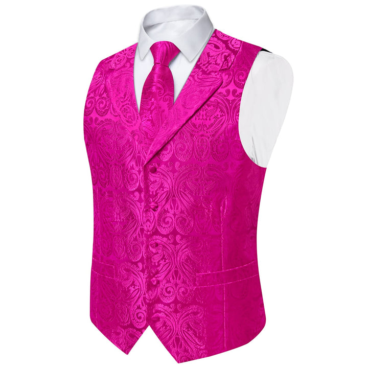 pink vest suit