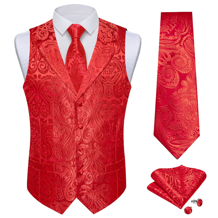 red suit vest