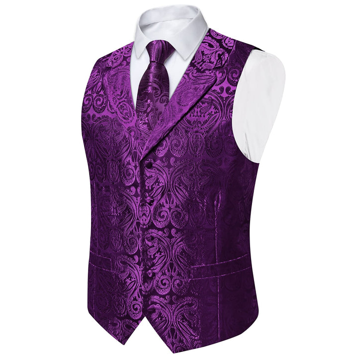 purple vest suit