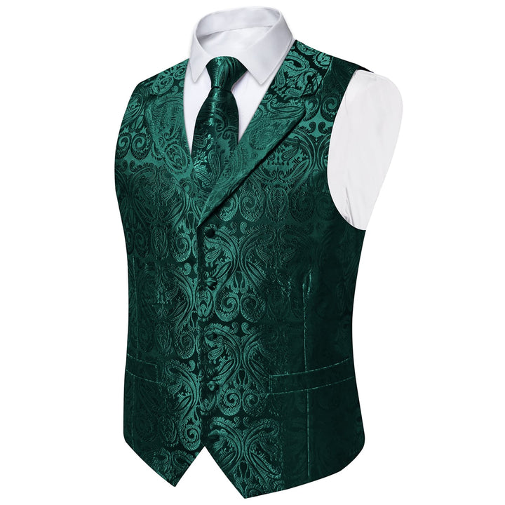 green dress vest