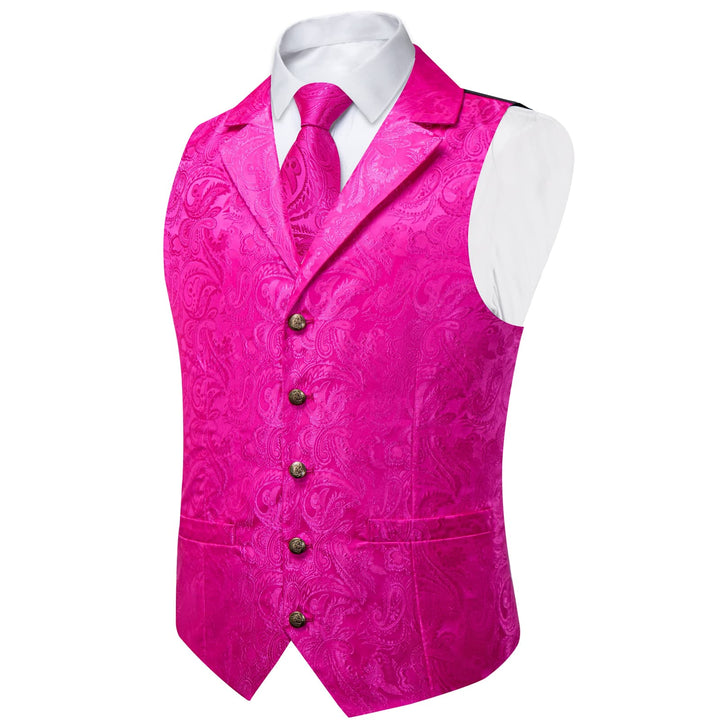 hot pink suit vest
