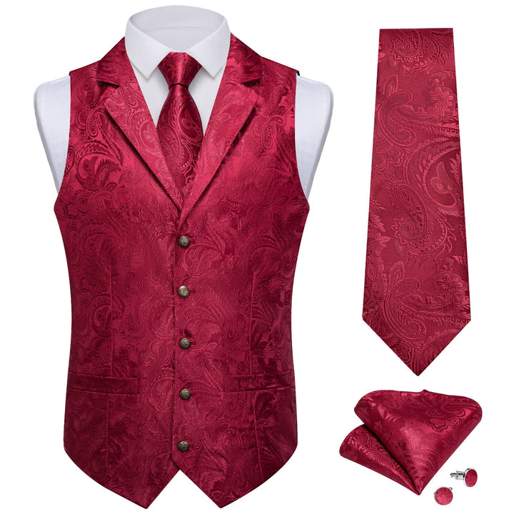 men's red vest