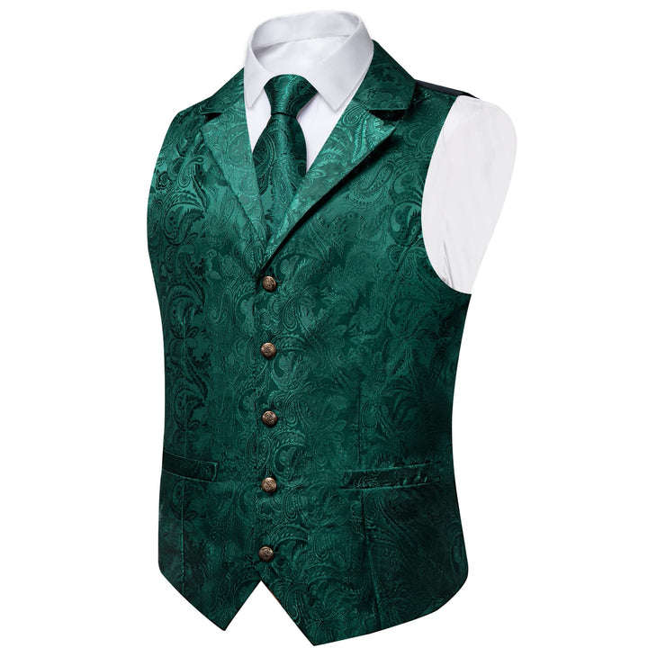 green vest outfit men's