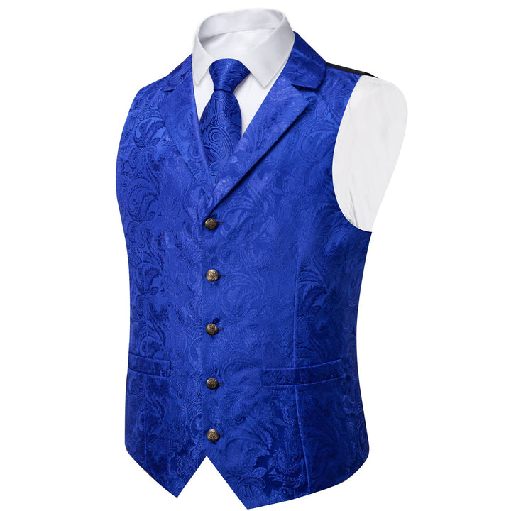 royal blue vest men's