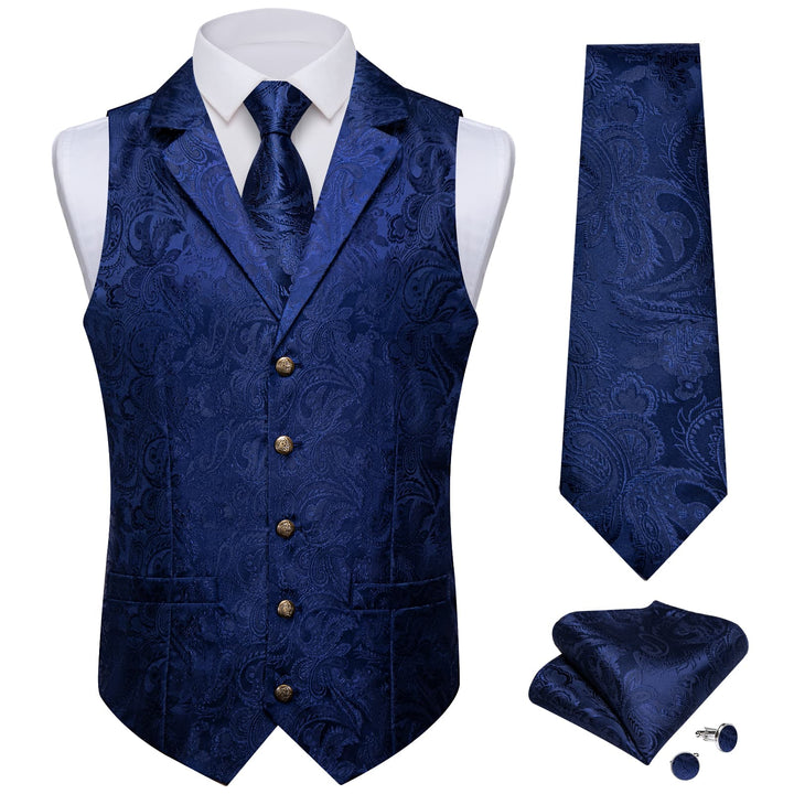 men's royal blue vest