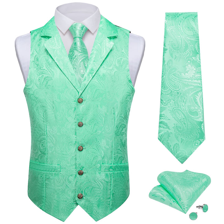 green knitted vest