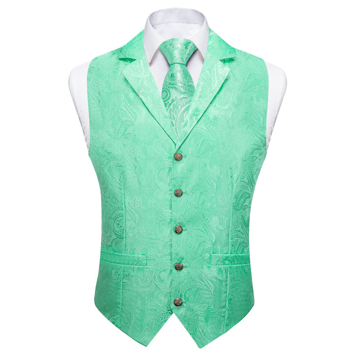 green wedding vest