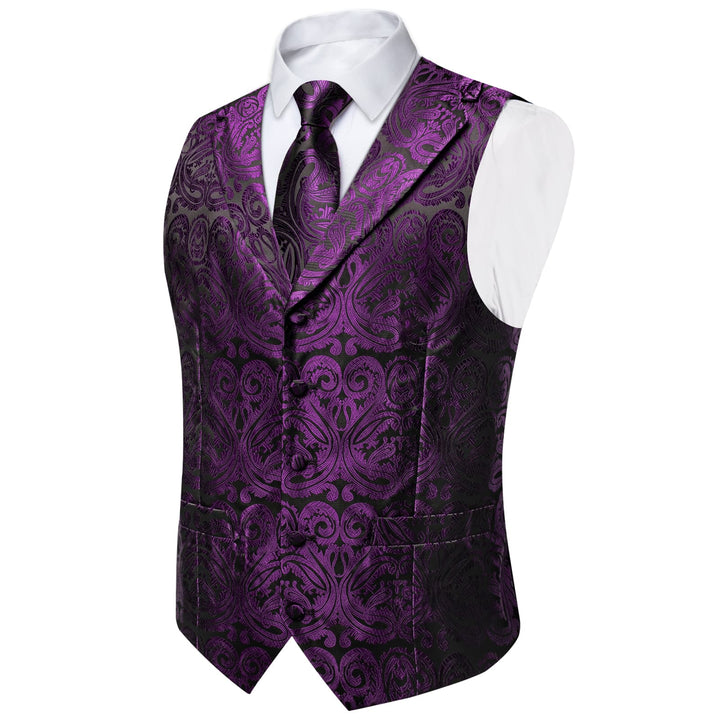 mens purple vest