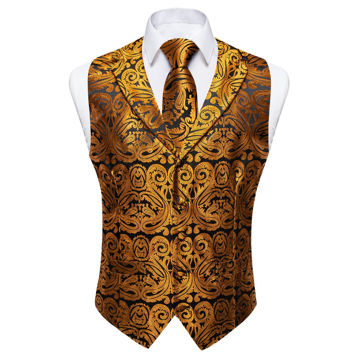 mens gold vest