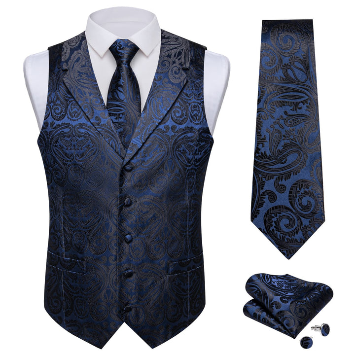 mens blue vest