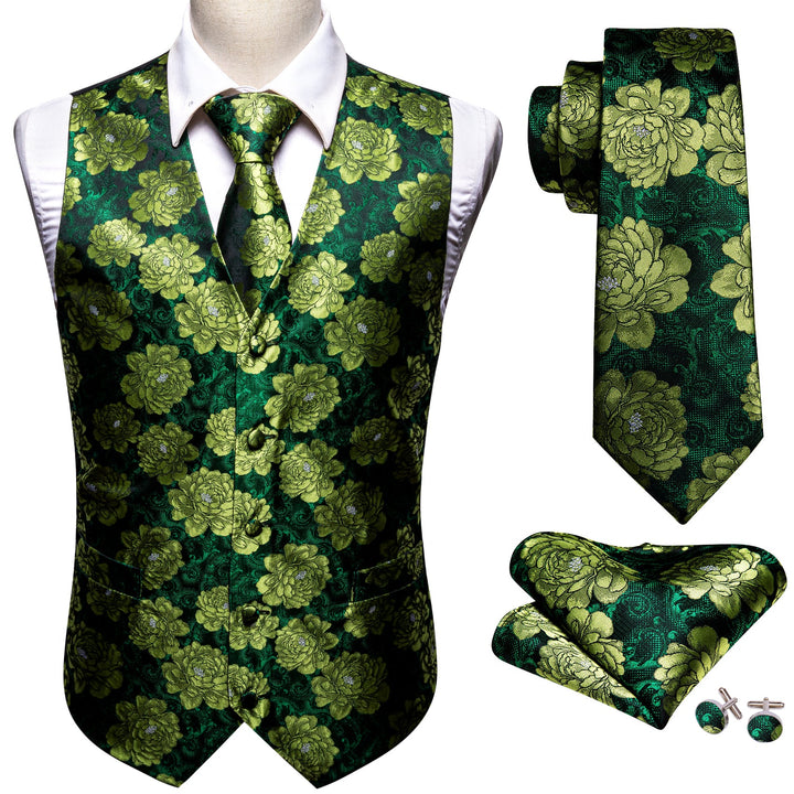 mens green suit vest