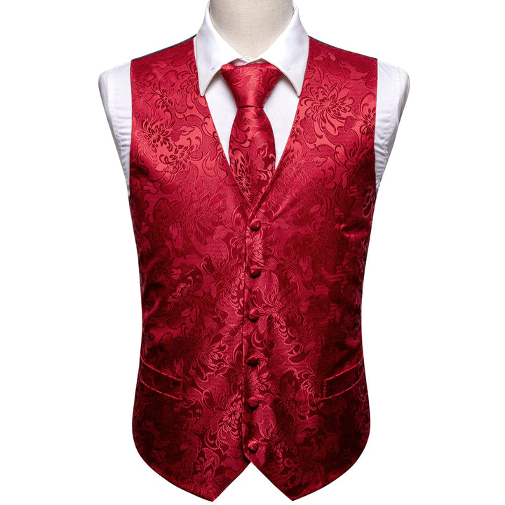 men's red vest