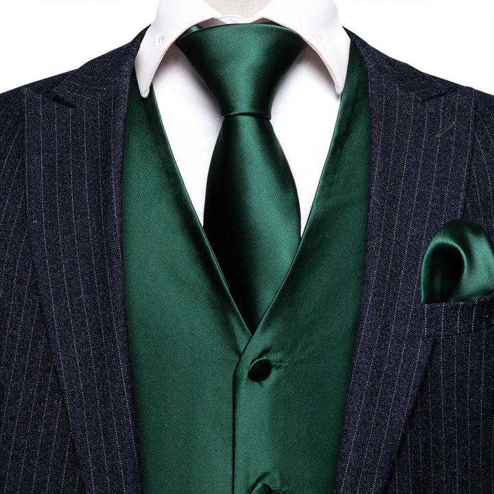 green tux vest