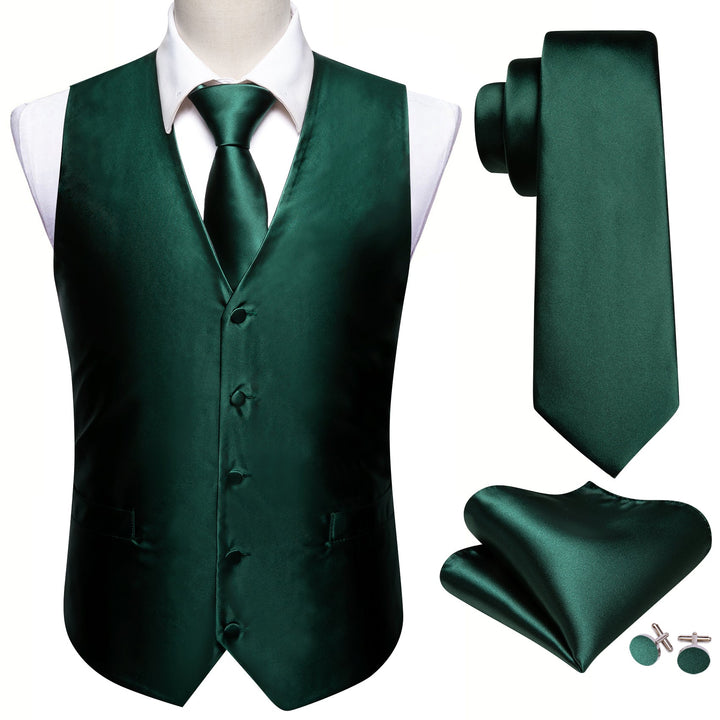 dark green suit vest