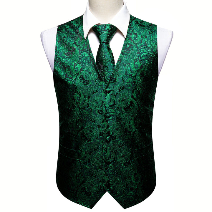 green tux vest